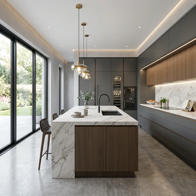 Cocina de lujo reformada por Tocra Olivares